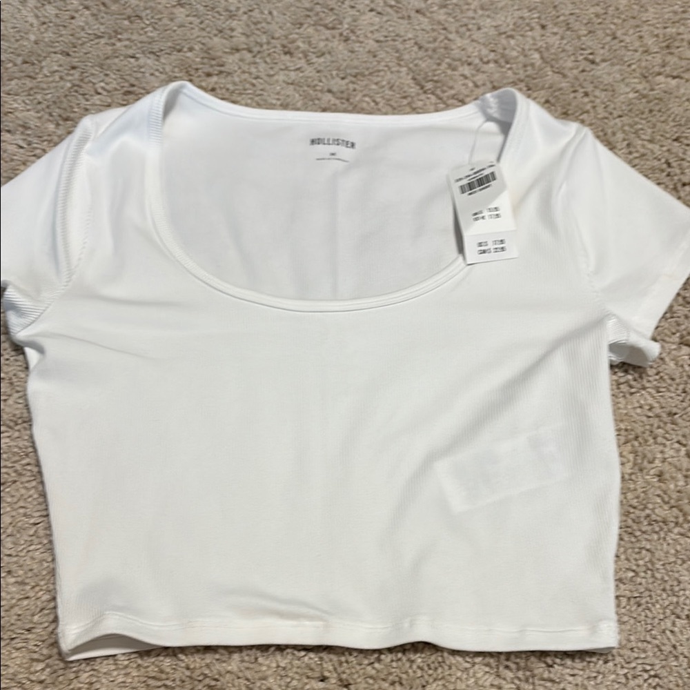 Hollister Classic White Crop Top
